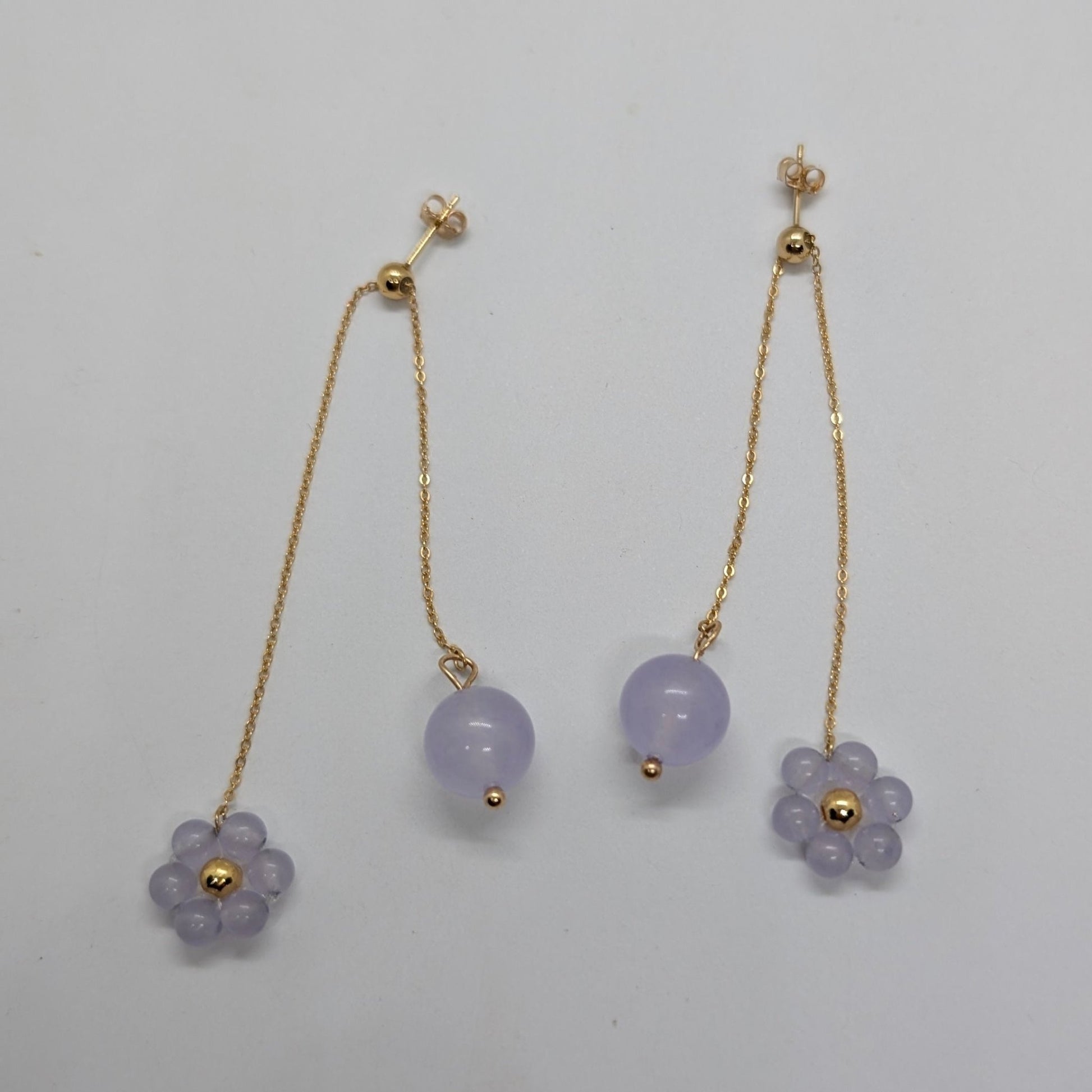 Orecchini ARMONIA - Giada Ice Lilla in vendita su Petali e Passioni Bijoux