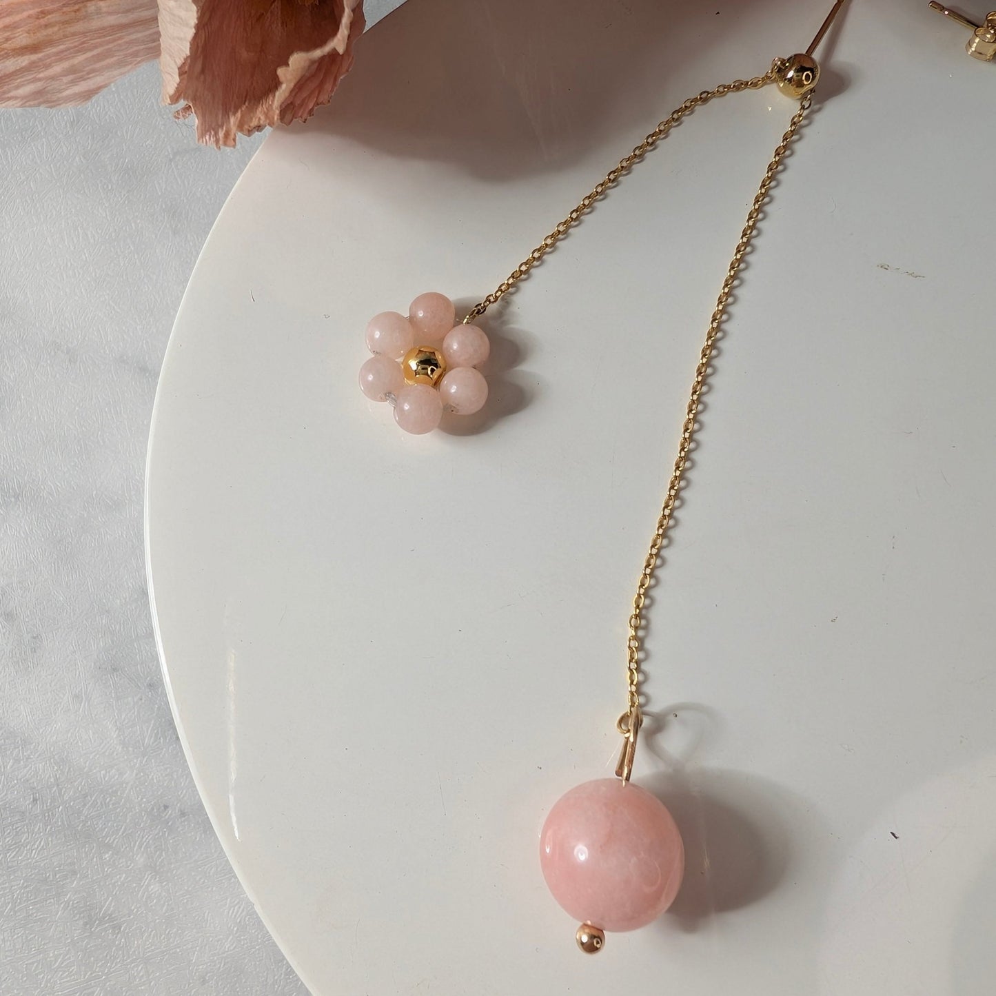 Orecchini ARMONIA - Morganite in vendita su Petali e Passioni Bijoux