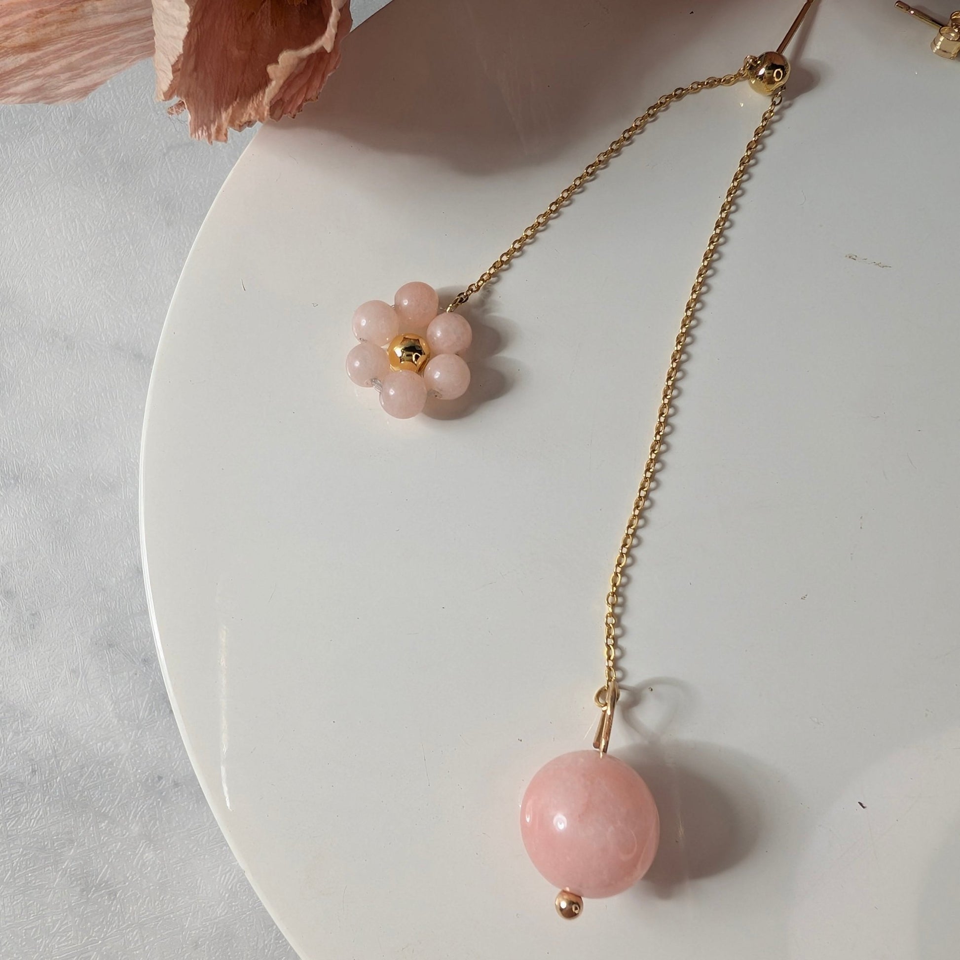 Orecchini ARMONIA - Morganite in vendita su Petali e Passioni Bijoux