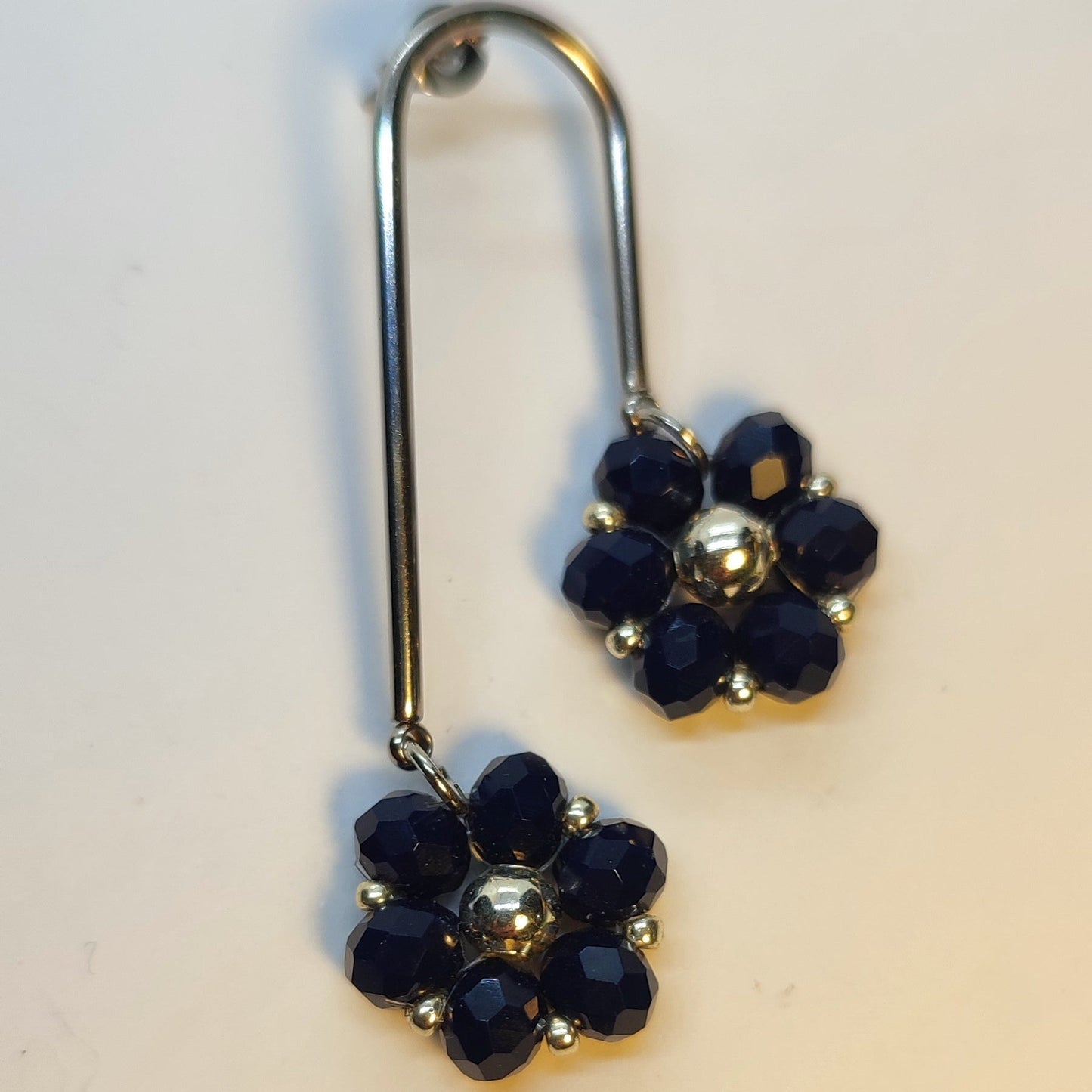 Orecchini Duetto - Argento, blu scuro in vendita su Petali e Passioni Bijoux