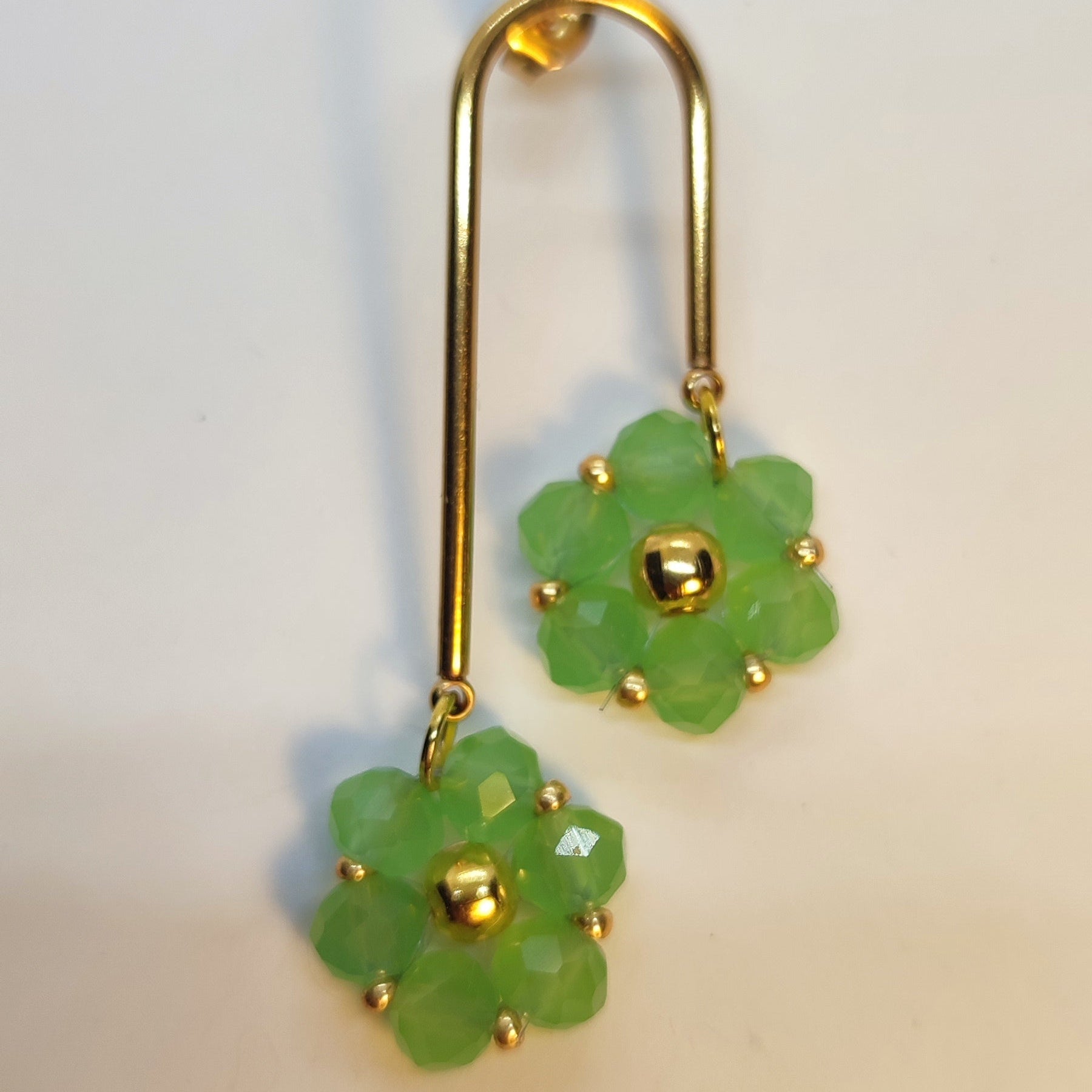 Orecchini Duetto - Verde acqua in vendita su Petali e Passioni Bijoux