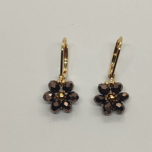 Orecchini FIORELLA - Marrone in vendita su Petali e Passioni Bijoux