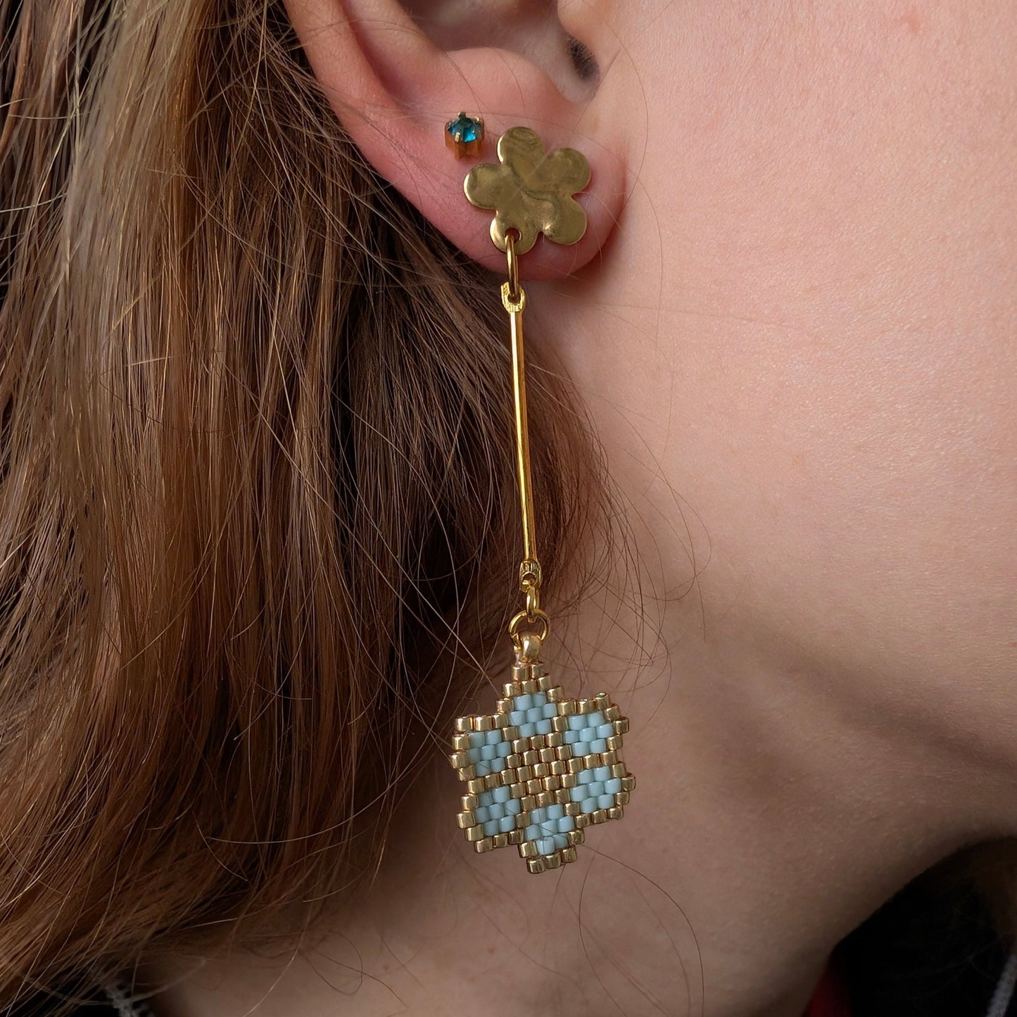 Orecchini HANA - Rosa in vendita su Petali e Passioni Bijoux