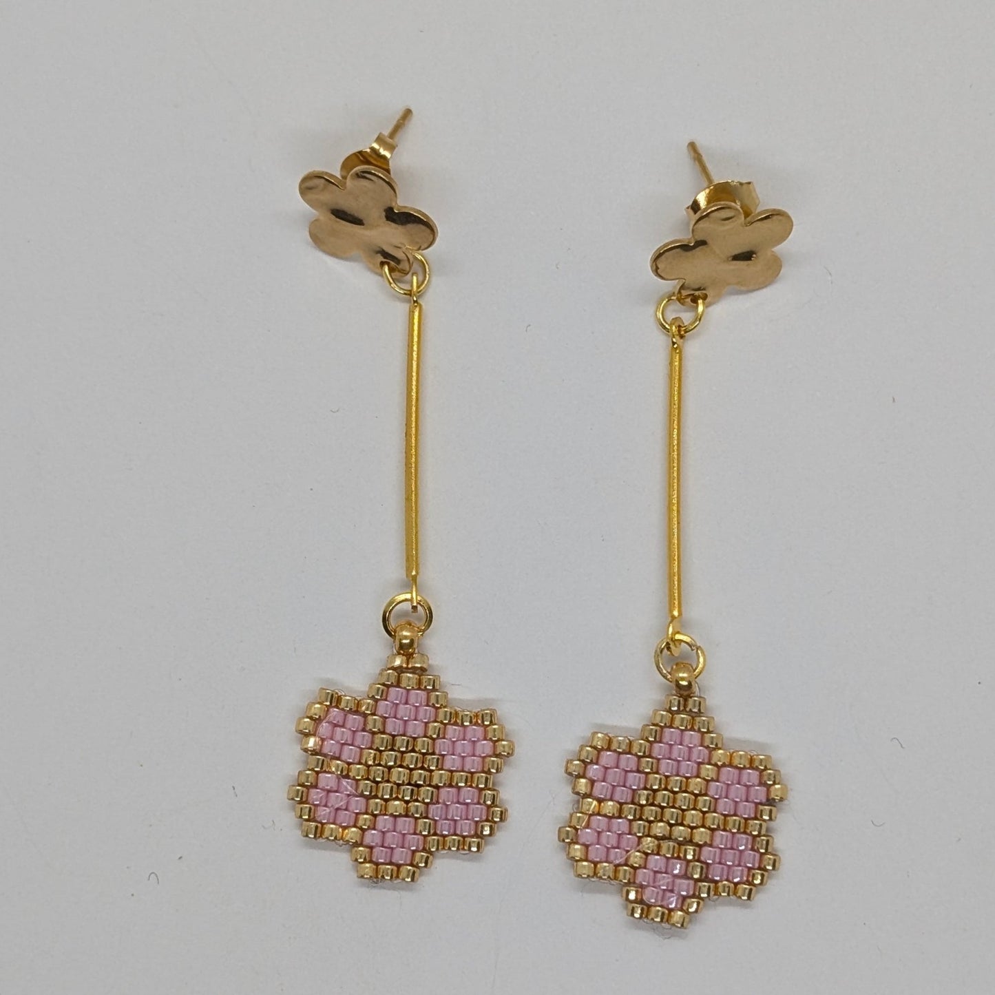 Orecchini HANA - Rosa in vendita su Petali e Passioni Bijoux