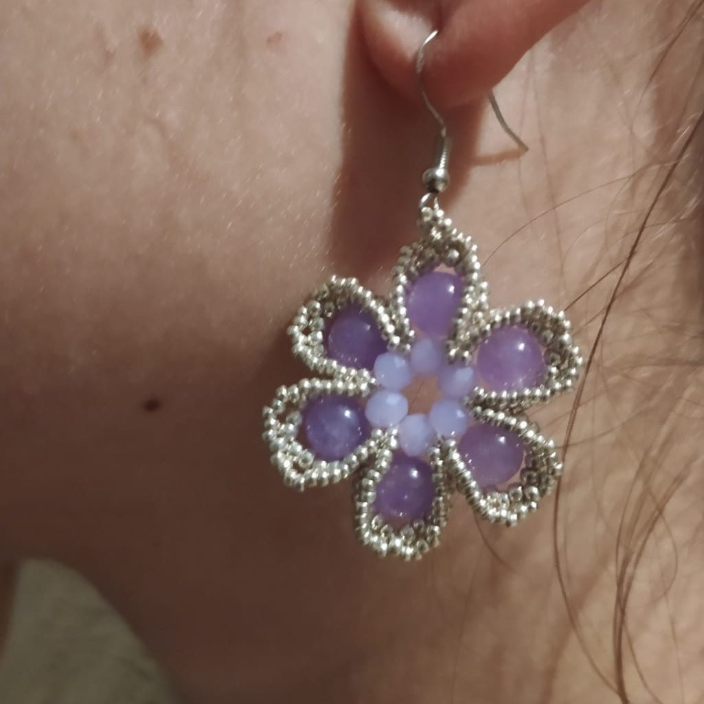 Orecchini MAGIA - Ametista in vendita su Petali e Passioni Bijoux