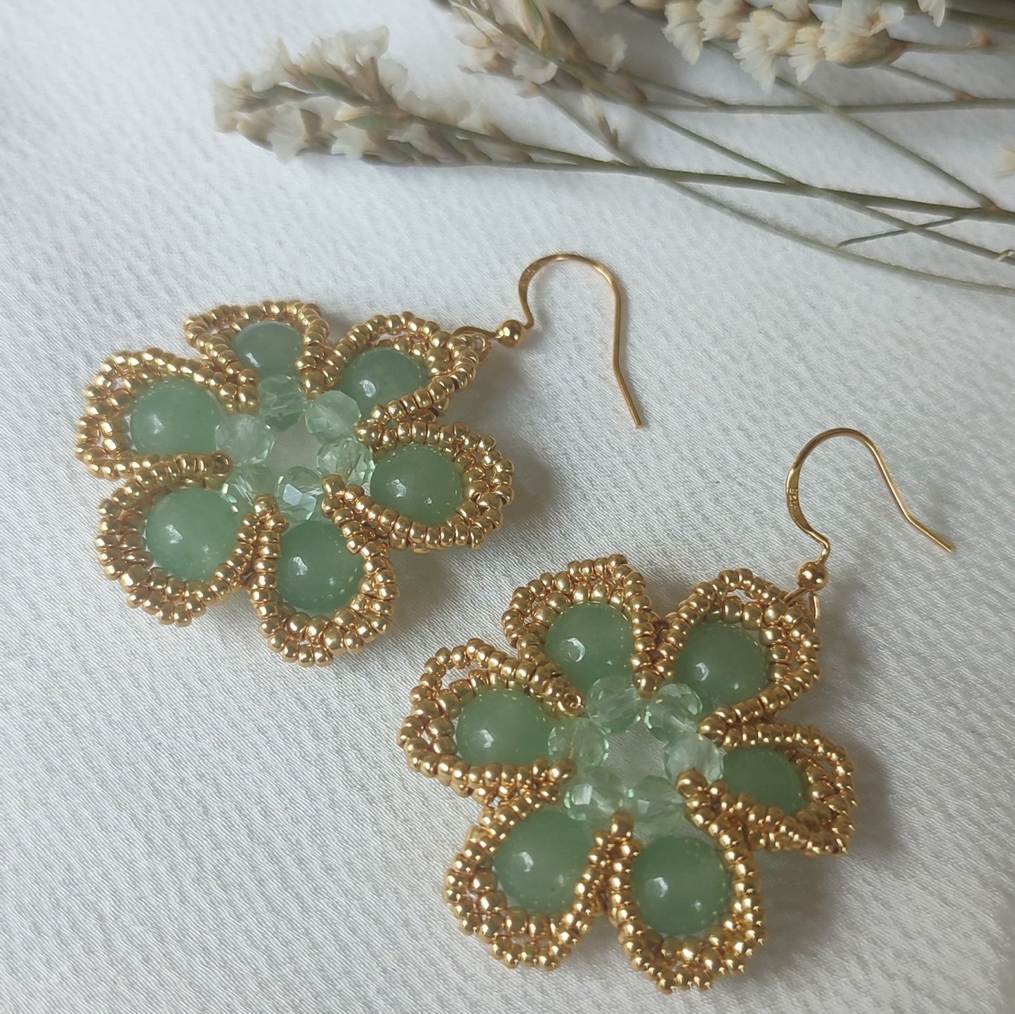 Orecchini MAGIA - Avventurina in vendita su Petali e Passioni Bijoux