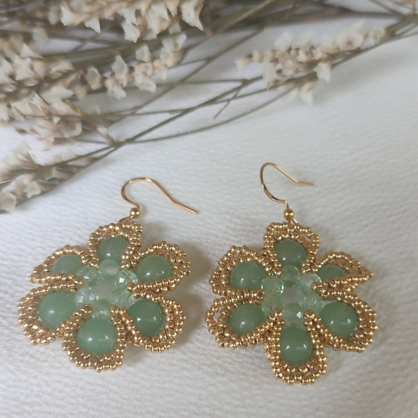 Orecchini MAGIA - Avventurina in vendita su Petali e Passioni Bijoux