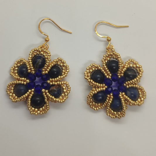 Orecchini MAGIA - Sodalite in vendita su Petali e Passioni Bijoux