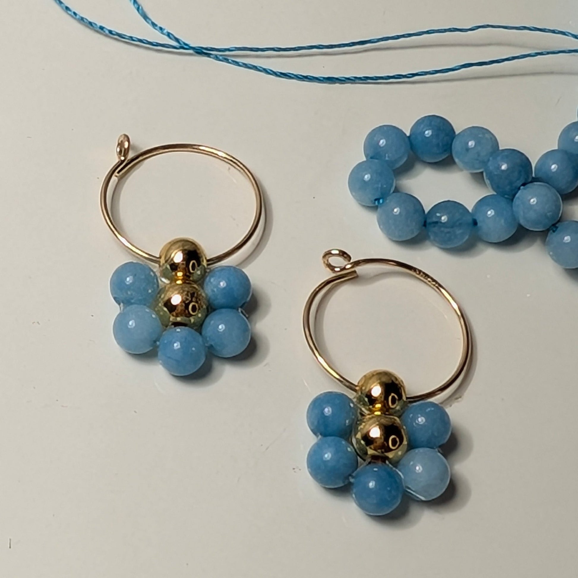 Orecchini PRATOLINA - Angelite in vendita su Petali e Passioni Bijoux