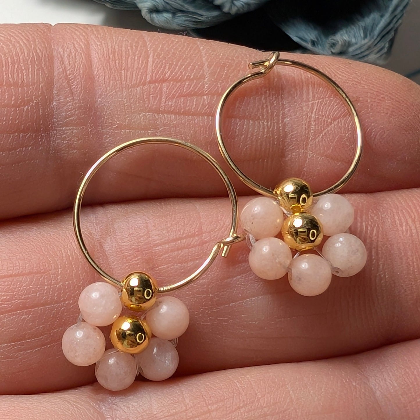 Orecchini PRATOLINA - Morganite in vendita su Petali e Passioni Bijoux