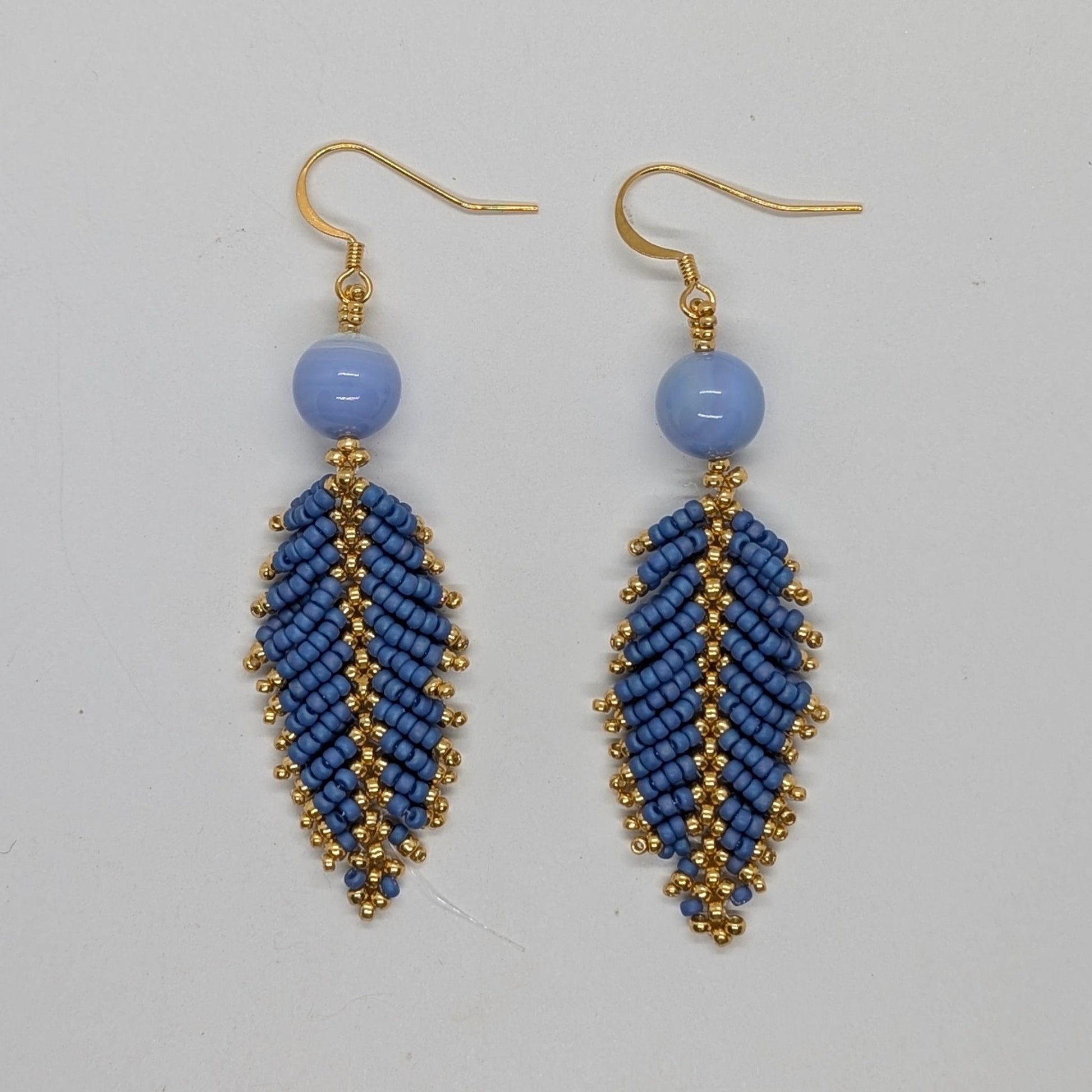 Orecchini SALVIA - Azzurro polveroso in vendita su Petali e Passioni Bijoux