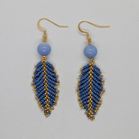 Orecchini SALVIA - Azzurro polveroso in vendita su Petali e Passioni Bijoux