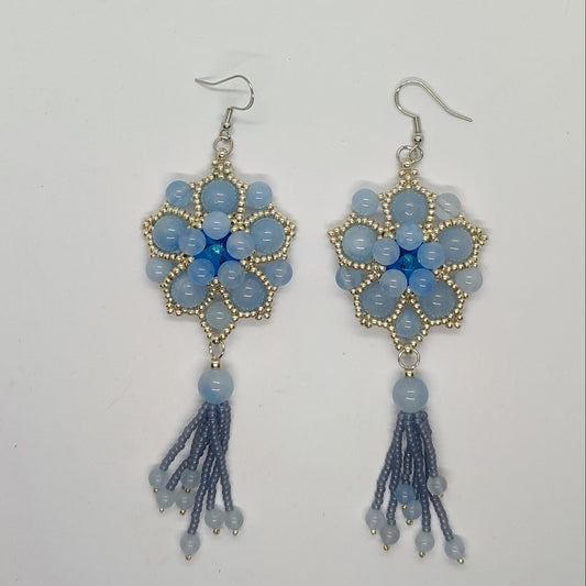 Orecchini SHALIMAR - Acquamarina, argento in vendita su Petali e Passioni Bijoux