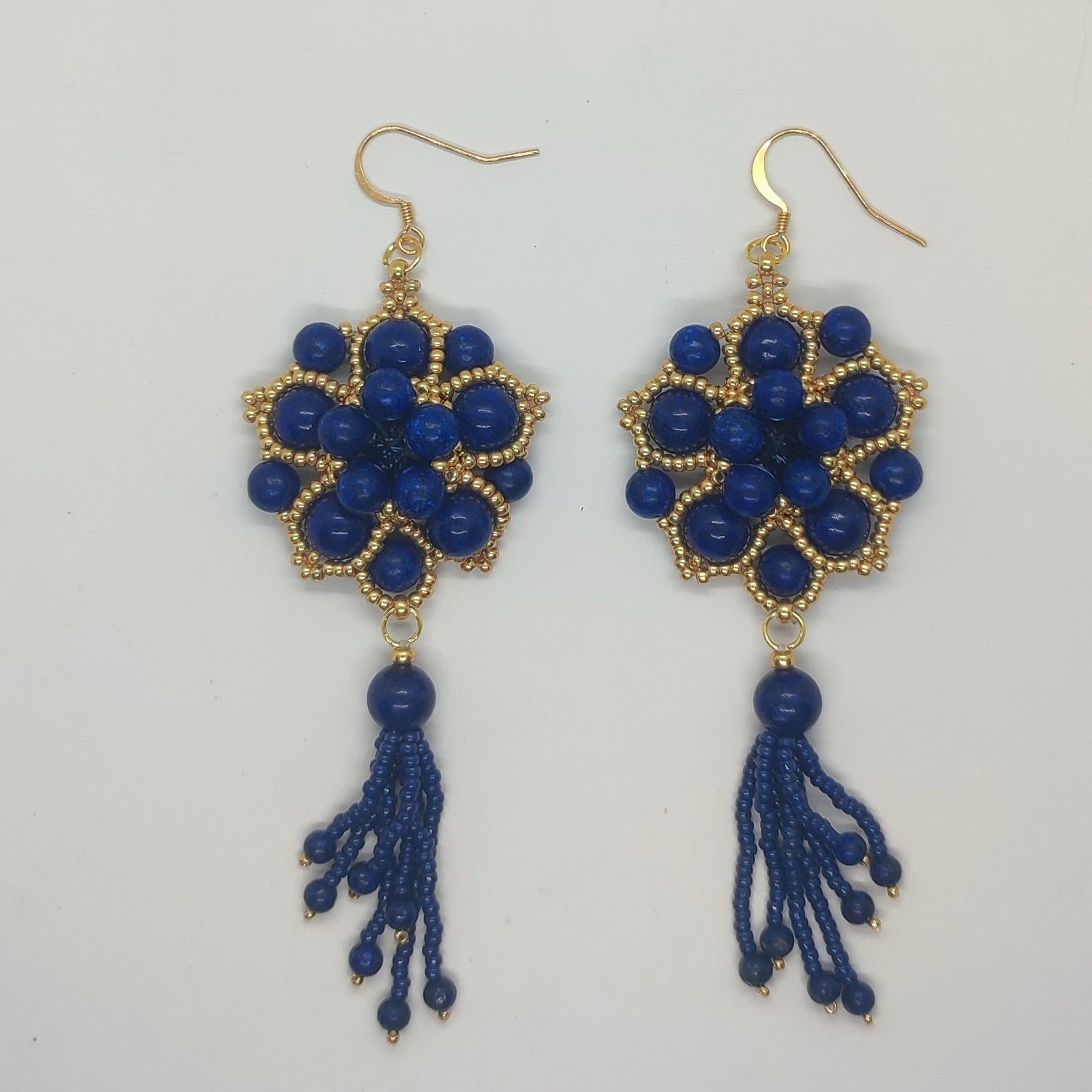 Orecchini SHALIMAR - Lapislazzuli in vendita su Petali e Passioni Bijoux