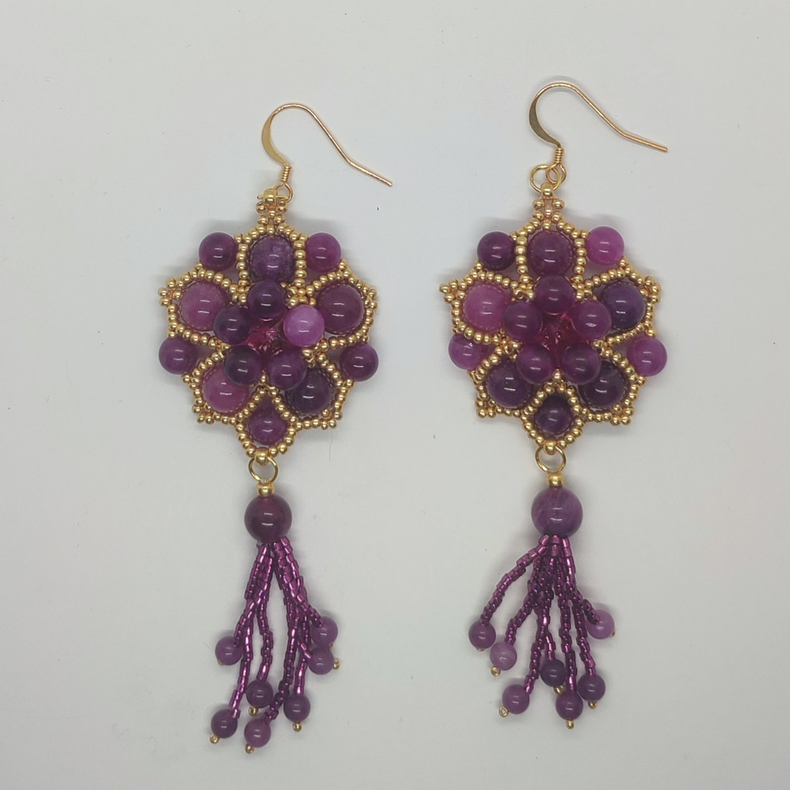 Orecchini SHALIMAR - Lepidolite in vendita su Petali e Passioni Bijoux
