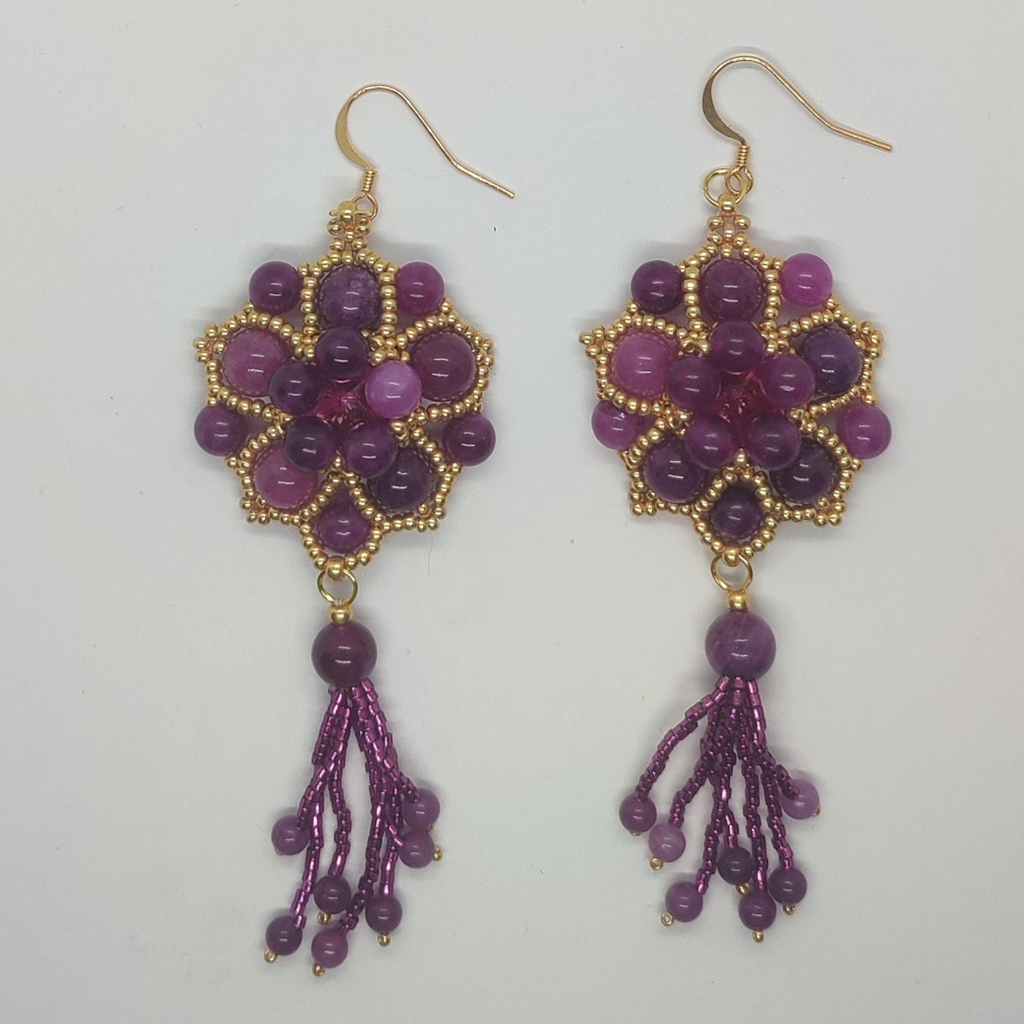 Orecchini SHALIMAR - Lepidolite in vendita su Petali e Passioni Bijoux