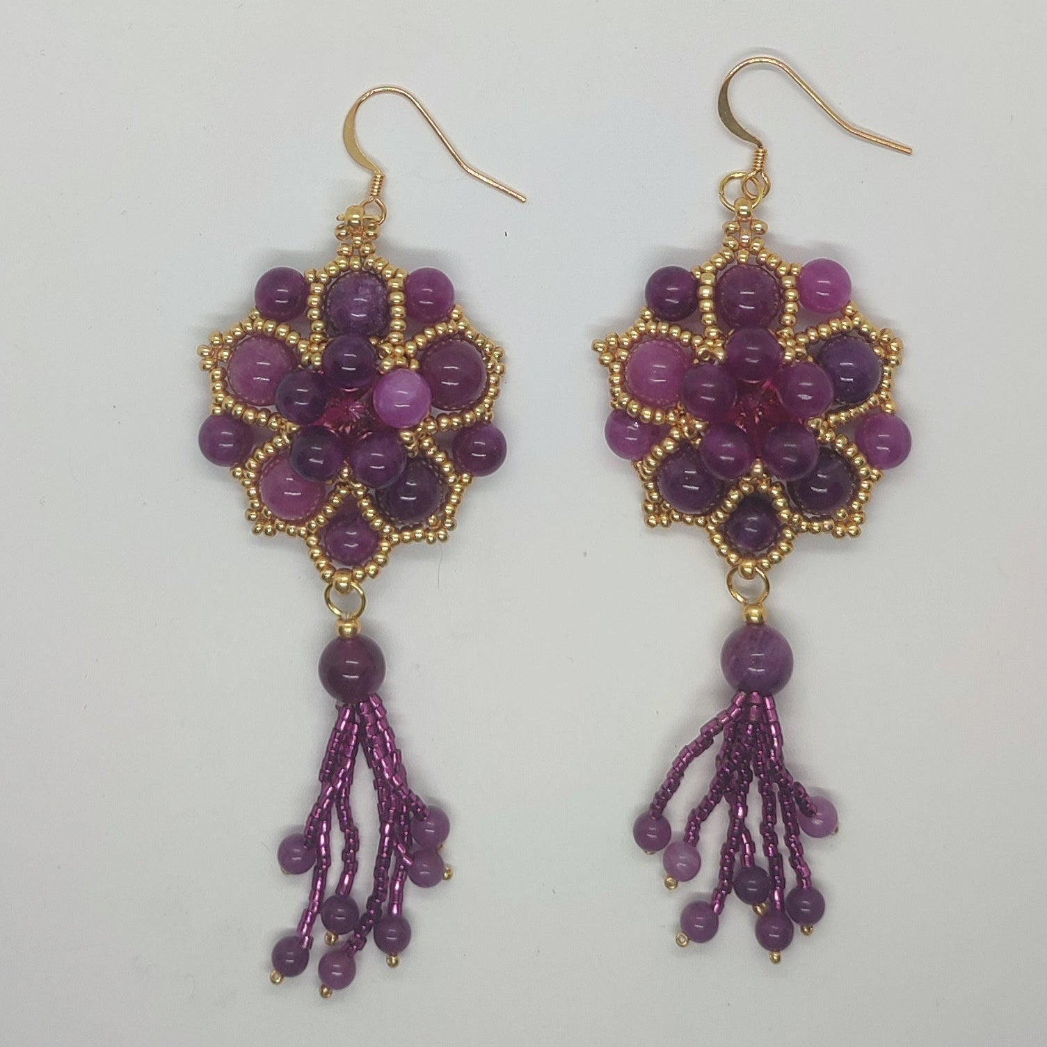 Orecchini SHALIMAR - Lepidolite in vendita su Petali e Passioni Bijoux